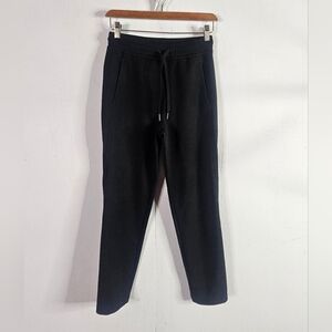 Lululemon Womens Size 2 Black Tapered Leg Sweat Pants Side Pockets